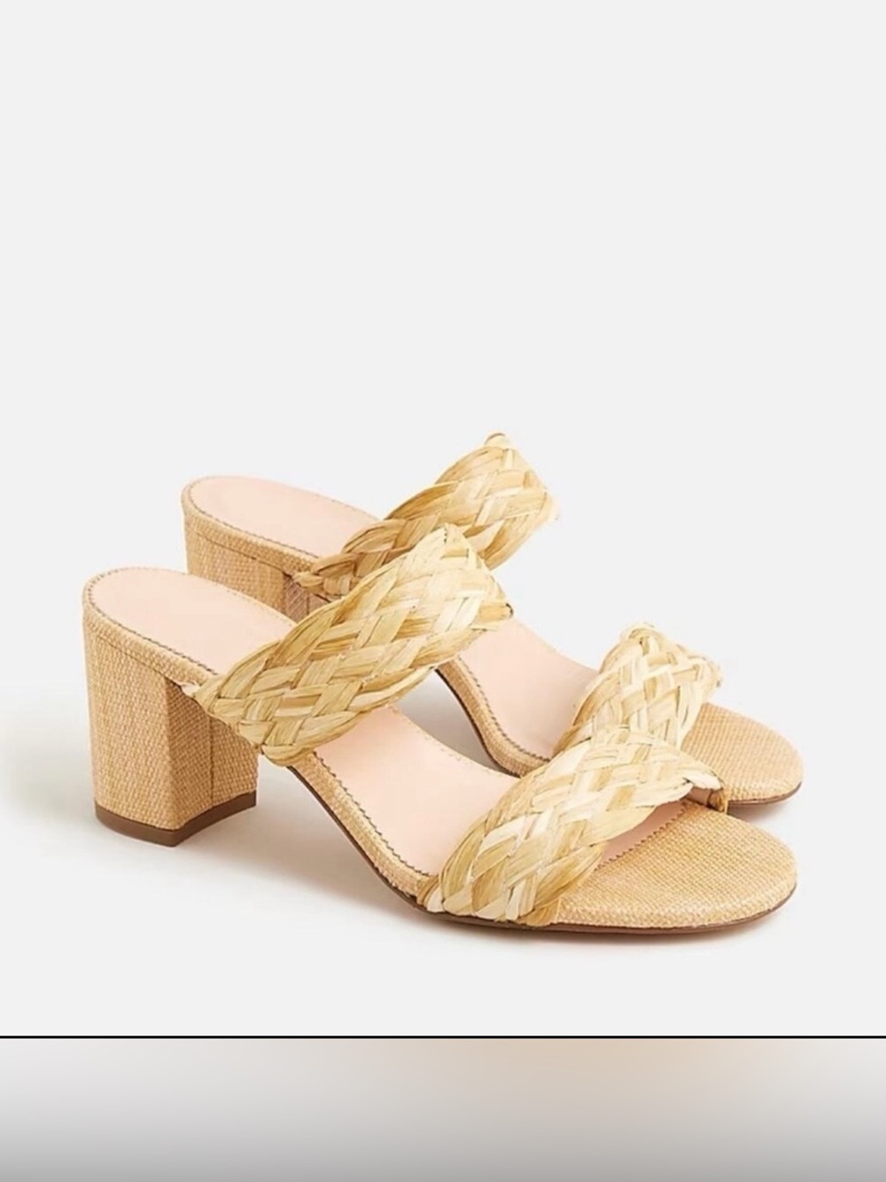 J.Crew Lucie woven braided-strap sandals vacation cruise NEW